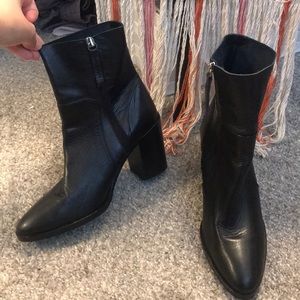 Topshop leather booties